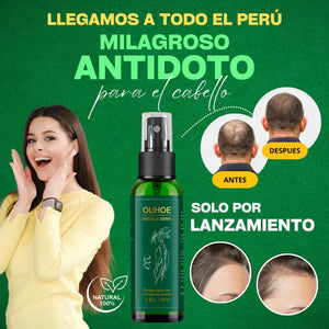 ¡Dile adiós a la caída del cabello con OUHOE🧴💪